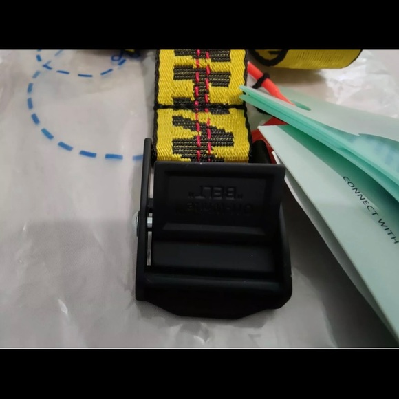 Off-White Industrial Belt Black and Yellow - Picture 3 of 4
